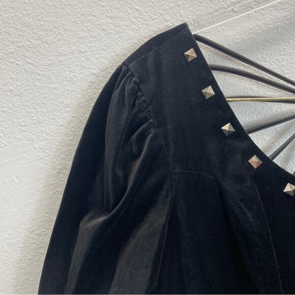 The Kooples Velvet Short Black Dress - Picture 12 of 16